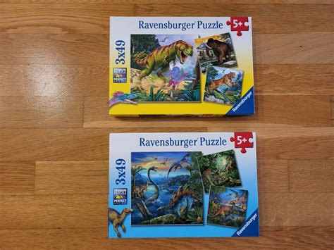 Puzzles Im Doppelpack Dinosaurier Kaufen Auf Ricardo