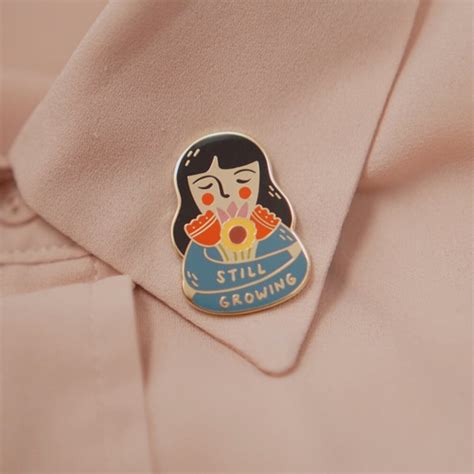 Justine Gilbuena Enamel Pin Still Growing The Websters