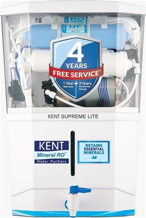 KENT Supreme Lite RO Water Purifier 4 Years Free Service Multiple