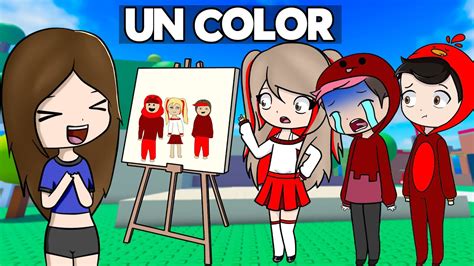 Dibujamos De Solo Color Con El Team Anormal En Roblox Youtube