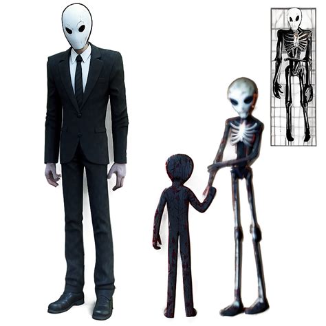 Download Creepy Slender Man Art Png Kfe