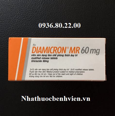 Thuốc Diamicron MR 60mg Nhà Thuốc Bệnh Viện