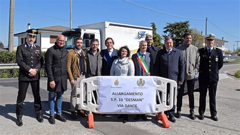 Inaugurato Il Cantiere Per La Messa In Sicurezza Di Via Dante Sulla Sp 10