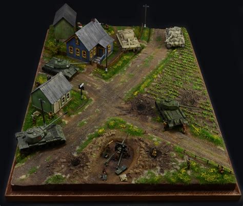 ITALERI 1944 BATTLE AT MALINAVA EASTERN FRONT DIORAMA SET ITA6182