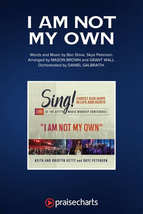 I Am Not My Own Sing It Now Chords PDF Keith Kristyn Getty Skye