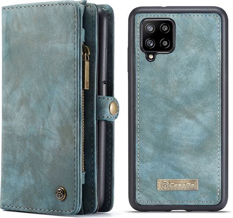 Caseme Samsung Galaxy A Hoesje Luxe Leren Portemonnee Blauw