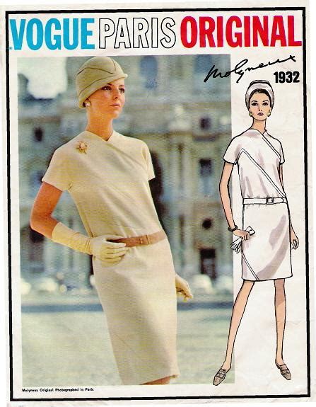 S Striking Molyneux Diagonal Seam Dress Pattern Vogue Paris