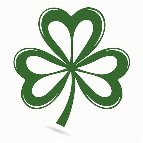 Premium Vector Four Leaf Clover St Patricks Day Vector Illustration