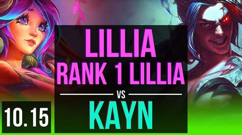 Lillia Vs Kayn Jungle Rank Lillia Early Solo Kills Kda