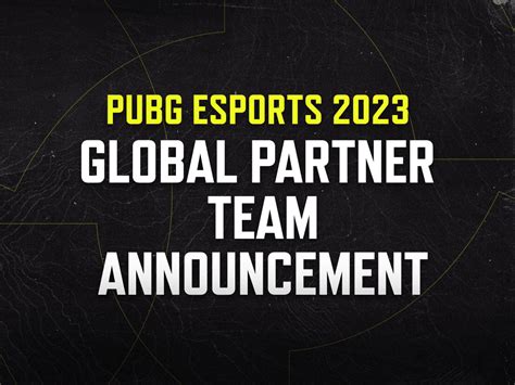 2023 Global Partner Team Announcement - NEWS - PUBG: BATTLEGROUNDS