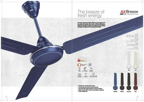 3 Blades 600 Mm Blue Electrical Ceiling Fans 1 Star At Rs 1400 Piece