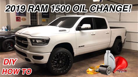 2019 RAM 1500 5 7L HEMI OIL CHANGE STEP BY STEP YouTube