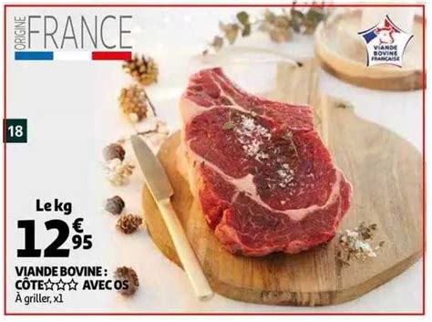 Promo Viande Bovine C Te Avec Os Chez Auchan Icatalogue Fr