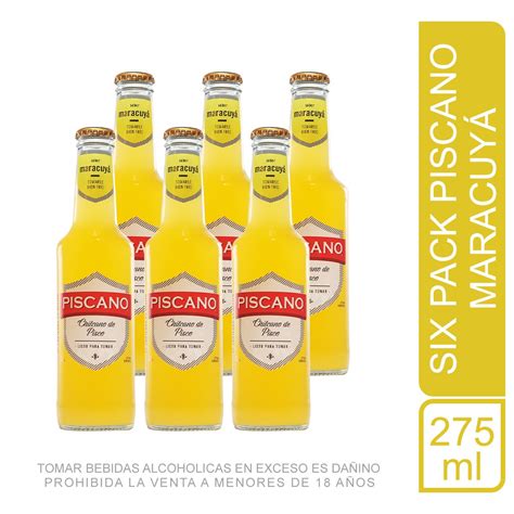 Six Pack Piscano Maracuyá 275 Ml