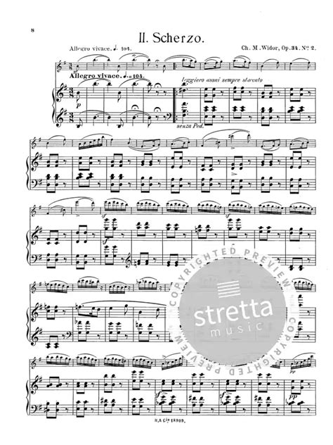 Suite pour flûte et piano op 34 von Charles Marie Widor im Stretta