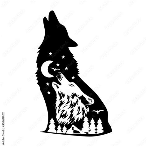 Wolf Svg Howling Wolf Svg Wolf Clipart Wolf Silhouette Off