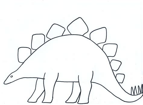 Printable Dinosaur Body Template