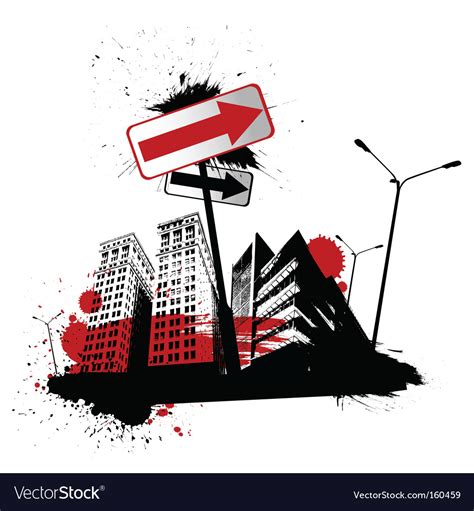 Urban City Royalty Free Vector Image Vectorstock