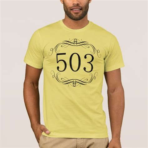 503 Area Code T Shirt Uk