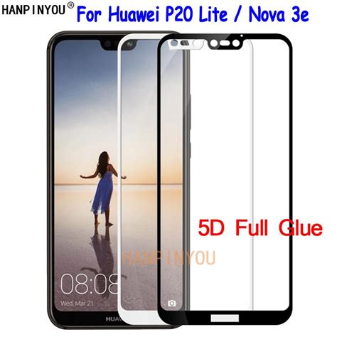 For Huawei P Lite Nova E D D D Full Glue Cover Tempered Glass