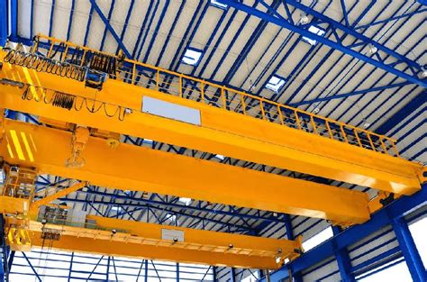 European Standard Double Girder Overhead Crane With Trolley Hoist And