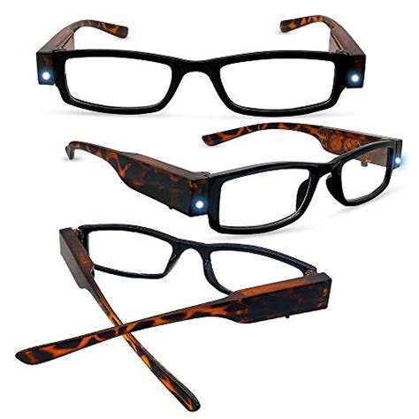 4 Pack Reading Glasses With Lights In The Frame Bright Led Readers