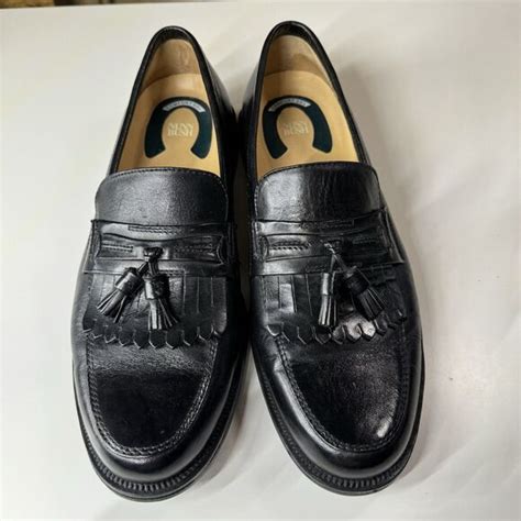 Nunn Bush Shoes Nunn Bush Kiltie Tassel Loafers Comfort Gel Black