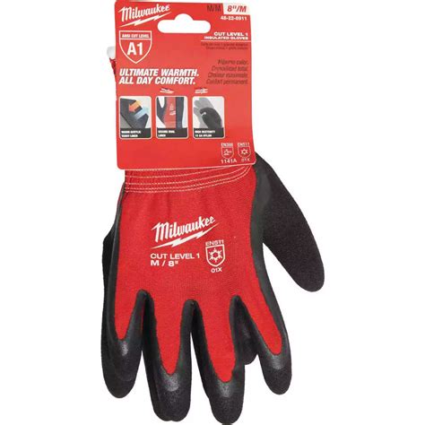 Milwaukee Medium Red Cut Resistant Work Gloves | America Hvac Supply