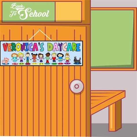 Welcome Daycare Door Sign Etsy