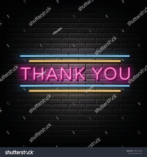 Thank You Neon Sign Over 796 Royalty Free Licensable Stock Vectors And Vector Art Shutterstock