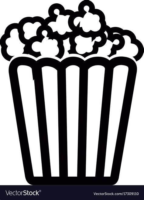 Isolated Cinema Popcorn Royalty Free Vector Image