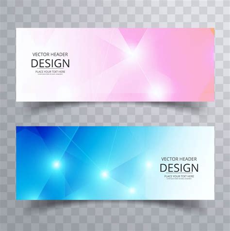 Colorful Modern Banners Vector Free Download