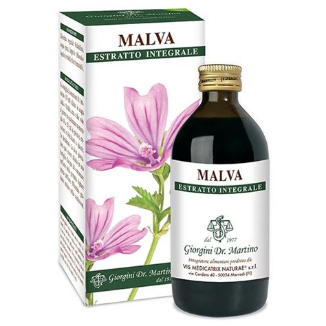 Vendita Estratto Integrale Analcolico Tmg Di Malva Del Drgiorgini Ml