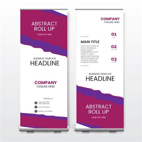 Premium Vector Rollup Banner Template