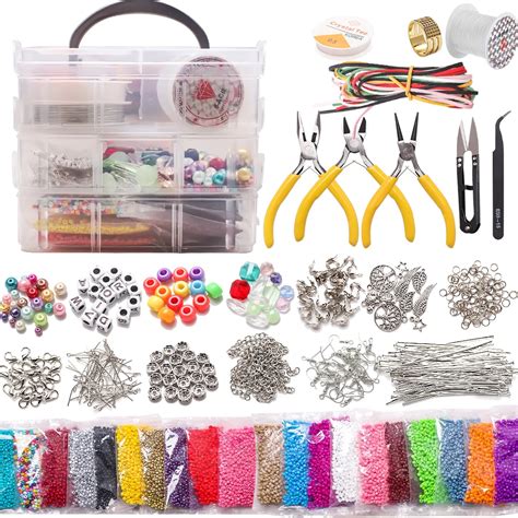 Jewelry Findings Tool Bracelet Making Kit Craft Beads Seed Beads