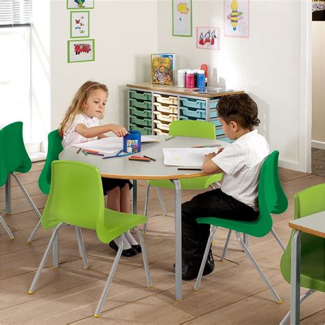 Alumni Crush Bent Semi Circular School Tables From Our School Tables Range