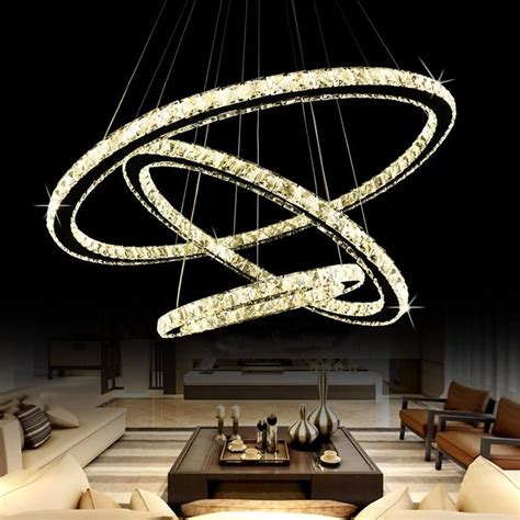 Crystal Ring Chandelier Multi Ring Choices Crystal Pendant Lighting