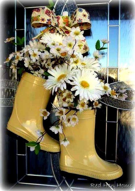 Adorable Rain Boot Planter Ideas A Cultivated Nest