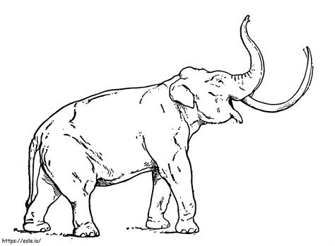 Mastodon Coloring Page