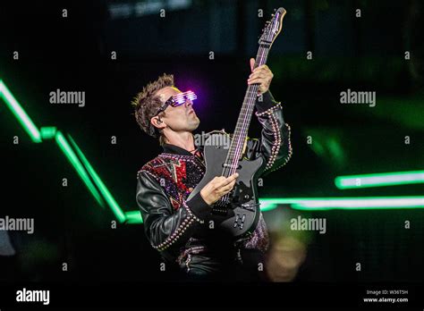 Milan Italy 12 July 2019 The English Rock Band Muse Performs Live On