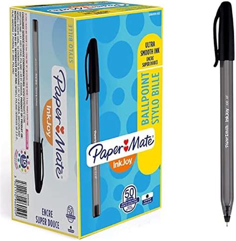 Paper Mate Inkjoy Kugelschreiber Mit Kappe Super Fein Schwarz