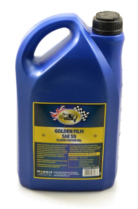 Morris Golden Film Low Detergent Oil Sae 50 5 Litres Oils And Maintenance Products Etc