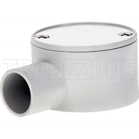 Jbs G Matelec Mm Way Shallow Round Junction Box Grey