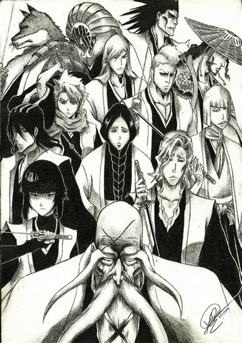 Bleach With Gotei 13 Captains By Xallenx On Deviantart