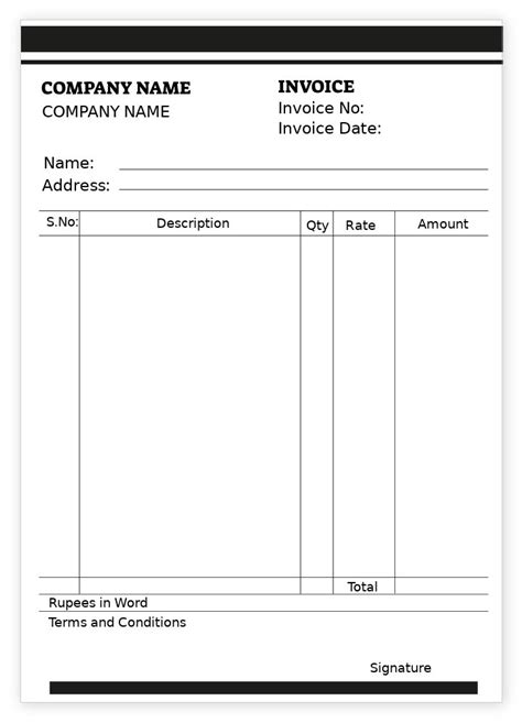 Simple Invoice Bill Bill Books Design | Customize Online | Printo