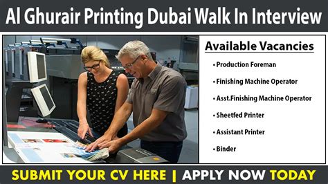 Al Ghurair Printing And Publishing Dubai Walk In Interview