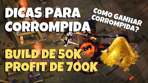 DICAS PVP PARA CORROMPIDA BUILD 50K PROFIT 700K ALBION ONLINE