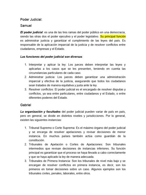 Poder Judicial Pdf Judicaturas Esfera Pública