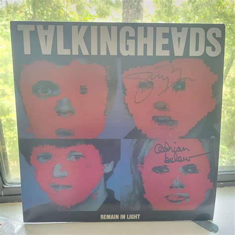 Remain In Light By Talking Heads Signed By Adrian Belew Jerry