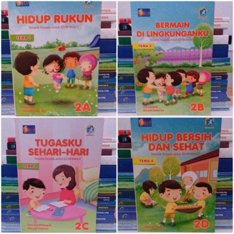 Buku Paket Tematik Terpadu A Sampai D Untuk Sd Mi Kelas Ii Facil